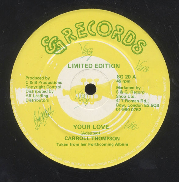 CARROLL THOMPSON / HUBERT GRANT [Your Love / My Love]