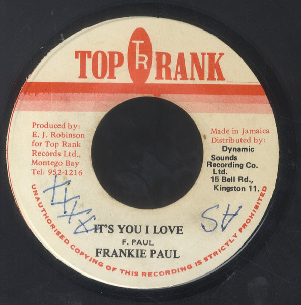 FRANKIE PAUL [It's You I Love]