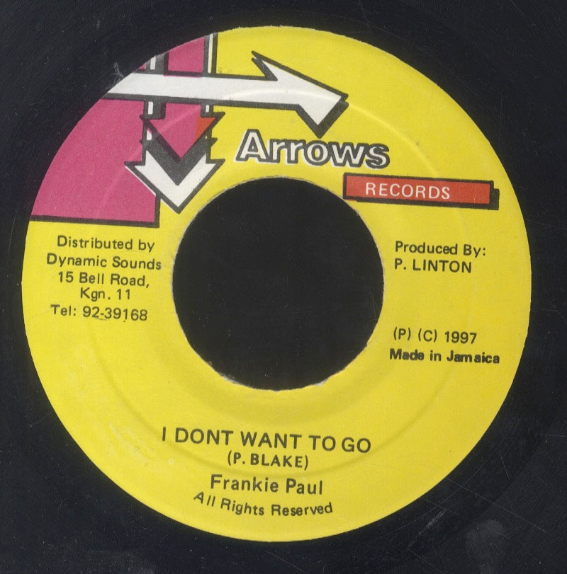 FRANKIE PAUL [I Don't Want To Go]