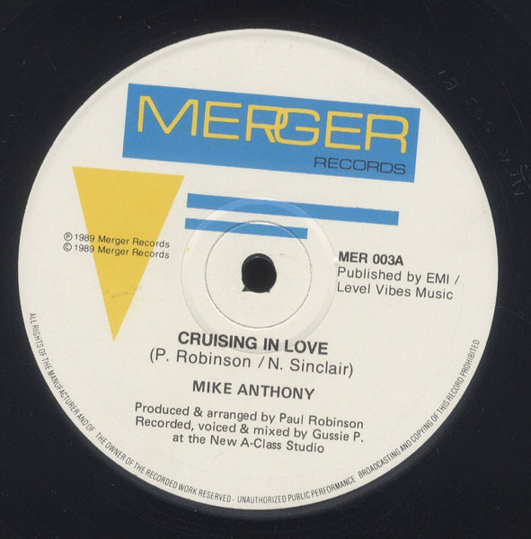 MIKE ANTHONY [Crash Crash / Cruising In Love]