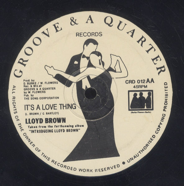LLOYD BROWN & TIPPA IRIE [It's A Love Thing]