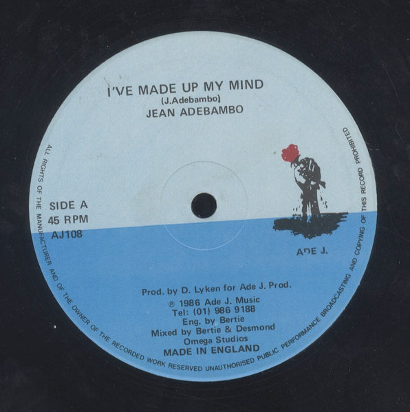 JEAN ADEBAMBO [I've Made Up My Mind / Outside Girl]