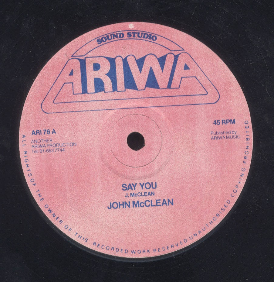 JOHN MCLEAN [Say You]