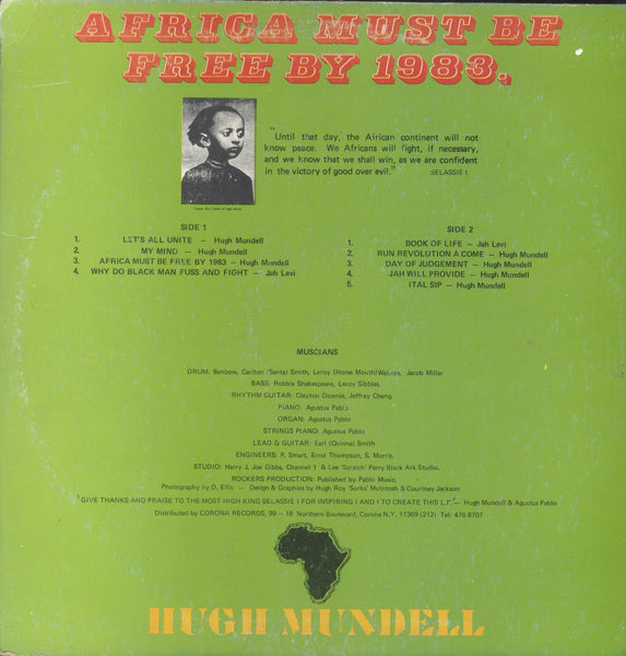 HUGH MUNDELL [Africa Must Be Free By 1983]