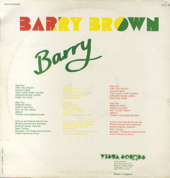 BARRY BROWN [Barry]