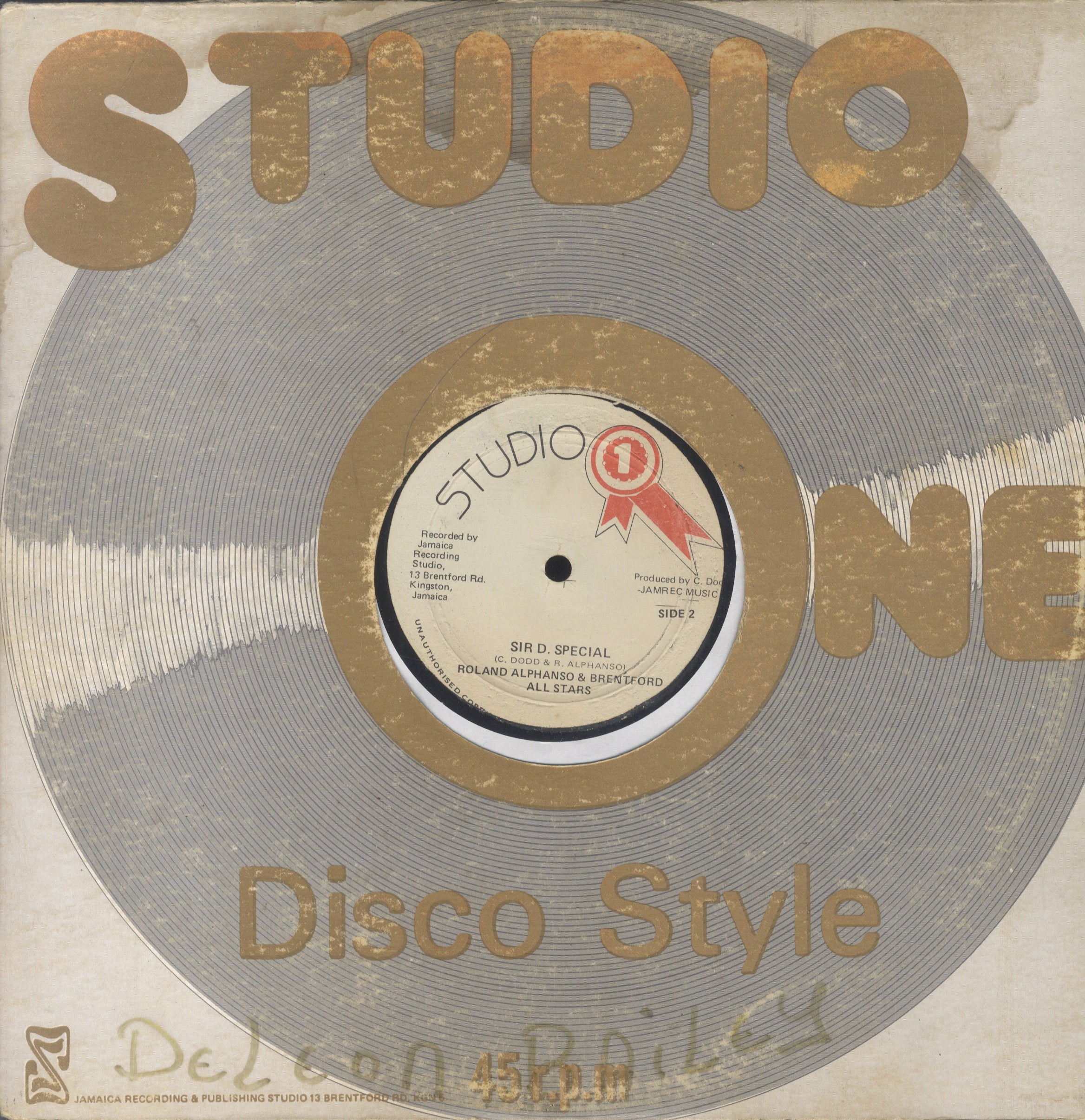 ROLANDO ALPHONSO & BRENTFORD ALL STARS / JOHNNY OSBOURNE  [Sir D Special / Unity ]