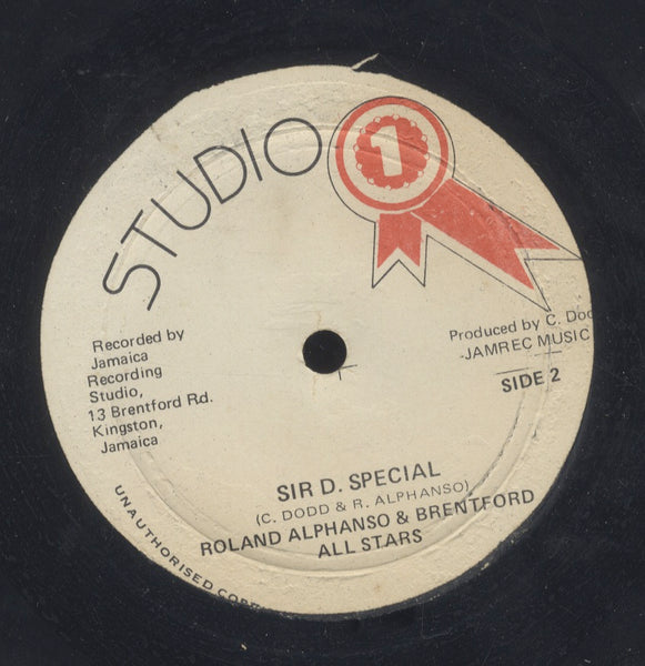 ROLANDO ALPHONSO & BRENTFORD ALL STARS / JOHNNY OSBOURNE  [Sir D Special / Unity ]