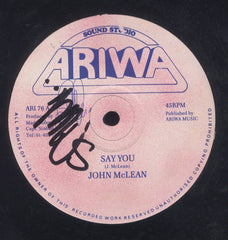 JOHN MCLEAN [Say You]