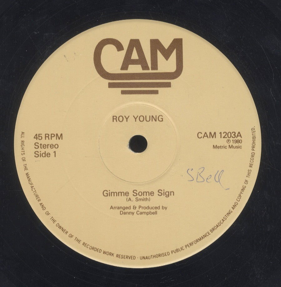 ROY YOUNG [Gimme Some Sign / You're Gonna Miss My Love]