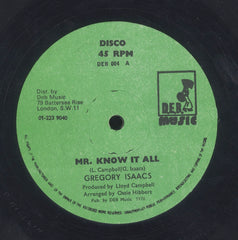 GREGORY ISAACS [Mr Knows It All]