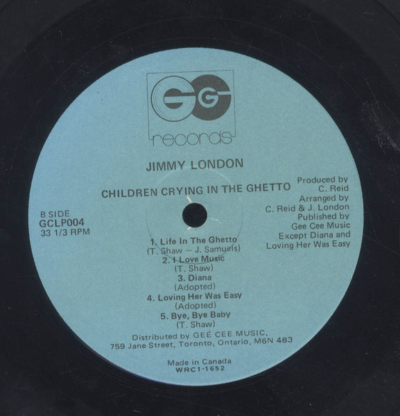 JIMMY LONDON [Children Are Crying In The Ghetto]