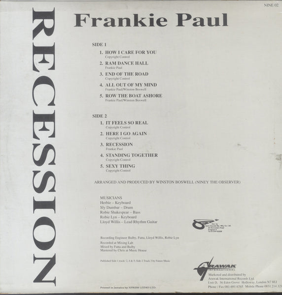 FRANKIE PAUL [Recession]