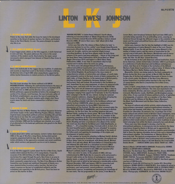 LINTON KWESI JHONSON [Making History]