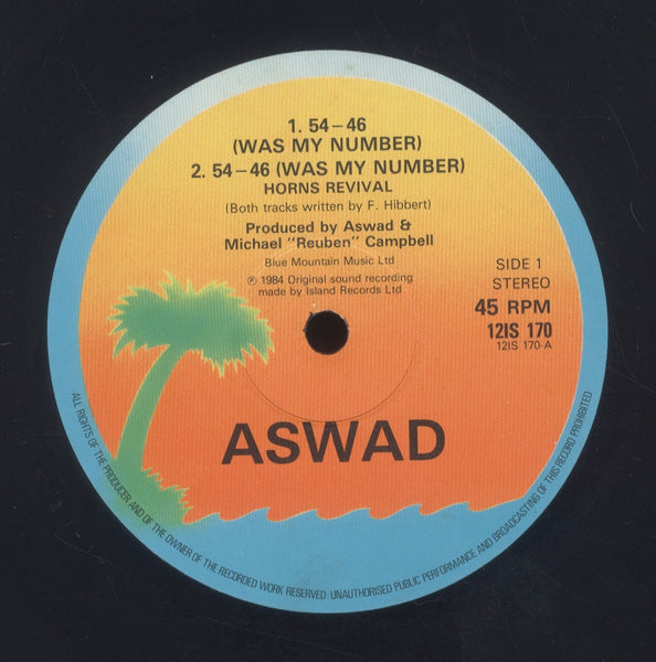 ASWAD [54-46 Was My Number / Horns Revival / Java / Warrior Charge(Trouble Mix) ]