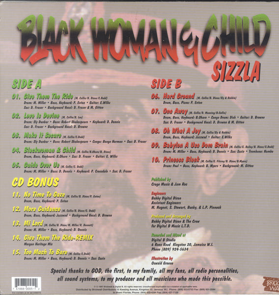 SIZZLA [Black Woman And Child]