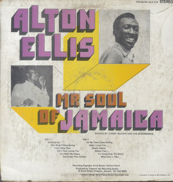 ALTON ELLIS [Mr Soul Of Jamaica]