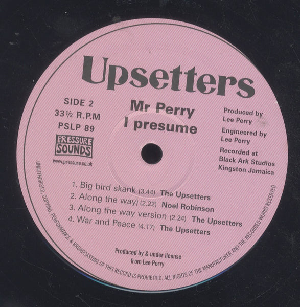 LEE PERRY AND THE UPSETTERS [Mr Perry I Presume]