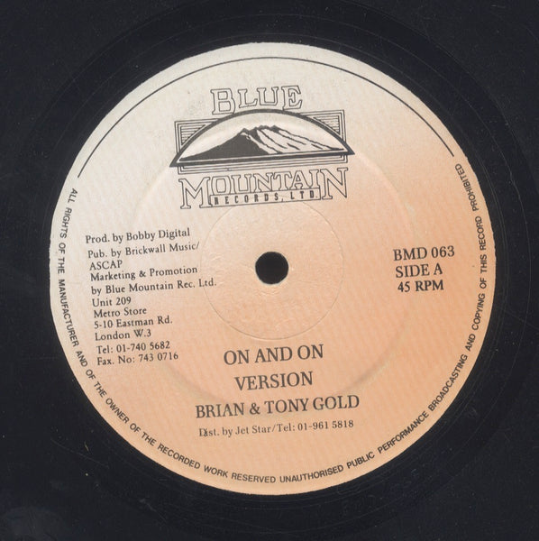 BRIAN & TONY GOLD / SHABBA RANKS & LESLEY THUNDER [On And On / Gum It Done (What Can You Do)]