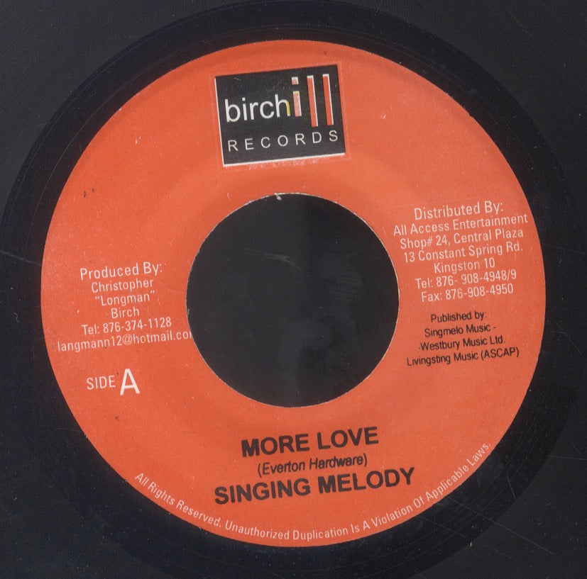 SINGING MELODY / ANTHONY CRUZ [More Love / Woman I Love]