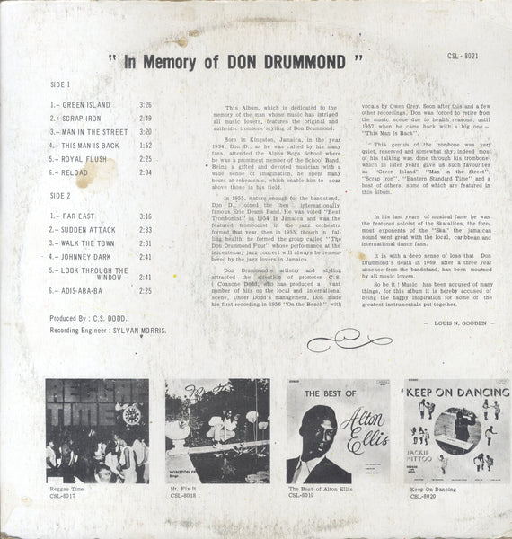 DON DRUMMOND [In Memory Of Don Drummond]