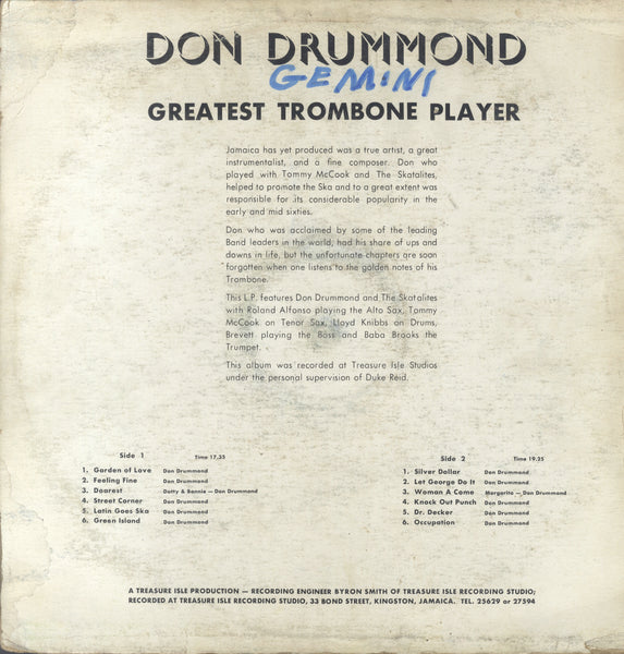 DON DRUMMOND [Greatest Hits]