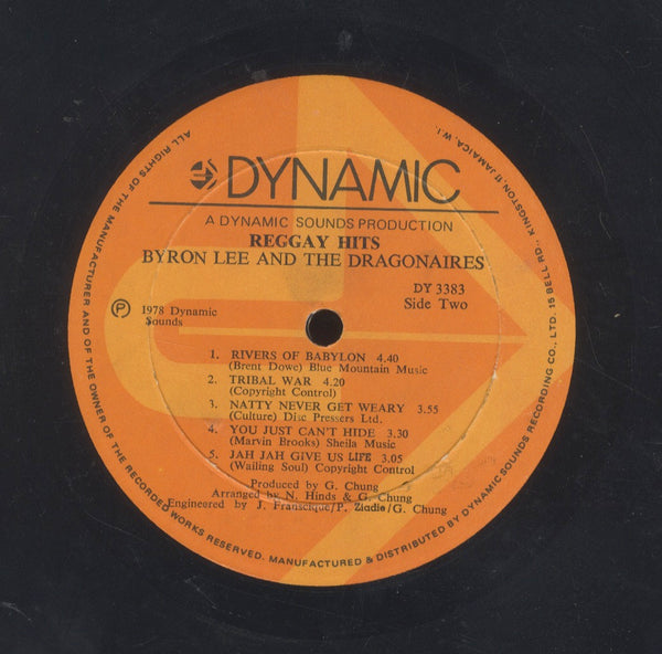 BYRON LEE AND THE DRAGNAIRES [Reggay Hits]