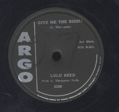 LULU REED [Give Me The Right / Anything To Say You're Mine]