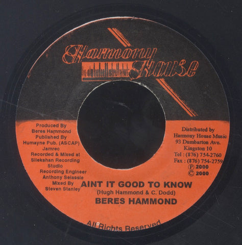 BERES HAMMOND [Aint It Good To Know]