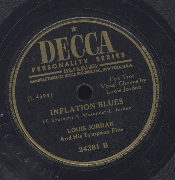 LOUIS JORDAN [Reet, Petteand Gone　/ Inflation Blues]