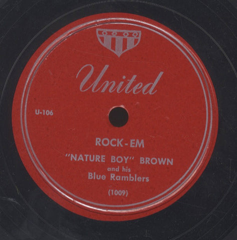 NATURE " BOY " BROWN AND HIS BLUE RAMBLER [Rock - Em / When I Was A Lad ]