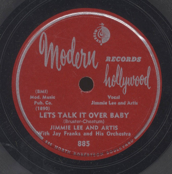 JIMMY LEE & THE ARTIS WITH JAY FRANKS AND HIS ORCHESTRA [Why Can't We See / Let's Talk It Over Baby]