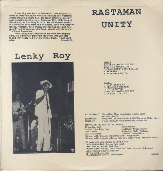 LENKY ROY [Rastaman Unity]