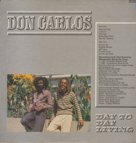 DON CARLOS [Day To Day Living]