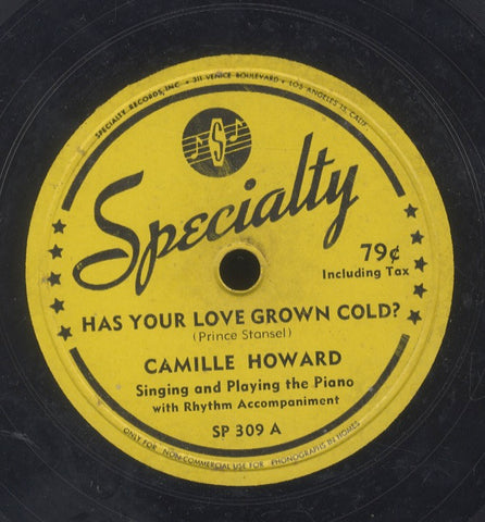 CAMILLE HOWARD [Has Your Love Grown Cold?/ Barcarolle Boogie]