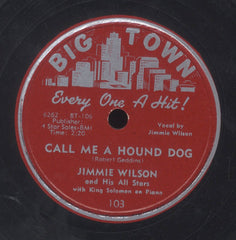 JIMMIE WILSON [Call Me A Hound Dog / Instrumental Jump]