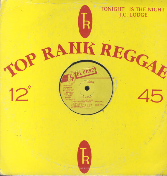 J.C. LODGE [Tonight Is The Night (Reggae Side / Hip Hop Side)]