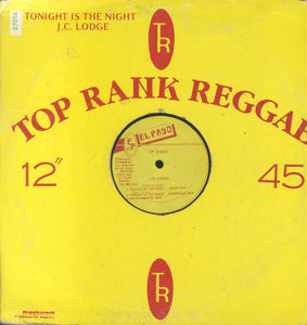 J.C. LODGE [Tonight Is The Night (Reggae Side / Hip Hop Side)]