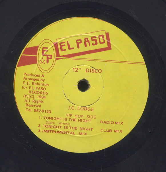 J.C. LODGE [Tonight Is The Night (Reggae Side / Hip Hop Side)]