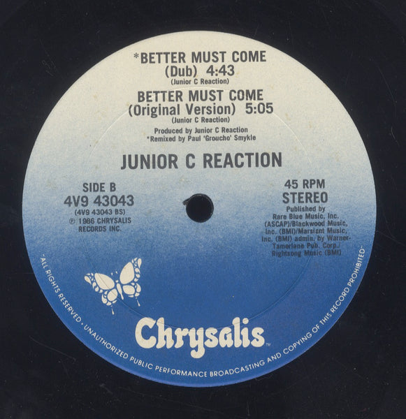 JUNIOR C. REACTION [Better Must Come(Extended Version / Dub / Original Mix)]