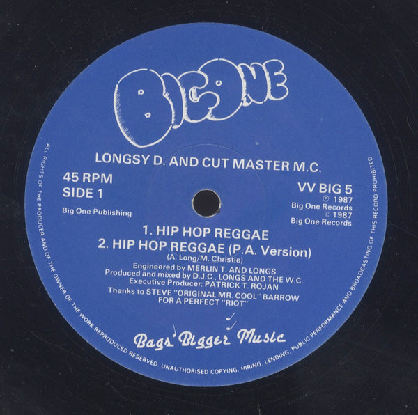 LONGSY D. AND CUT MASTER M.C. [Hip Hop Reggae]