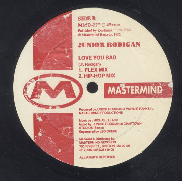 ANTHONY JOHNSON / JUNIOR RODIGAN [Gunshot(Original 83 Mix) / Love You Bad (Flex Mix / Hip Hop Mix)]