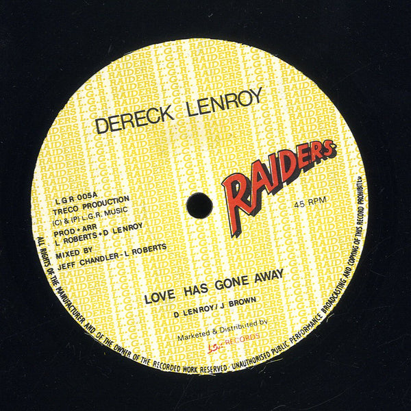 DERRICK LENROY [Love Has Gone Away]