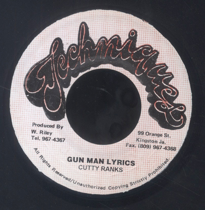 CUTTY RANKS [Gun Man Lyrics]