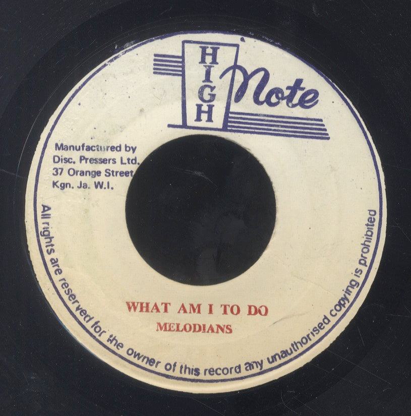 THE MELODIANS [What Am I To Do]
