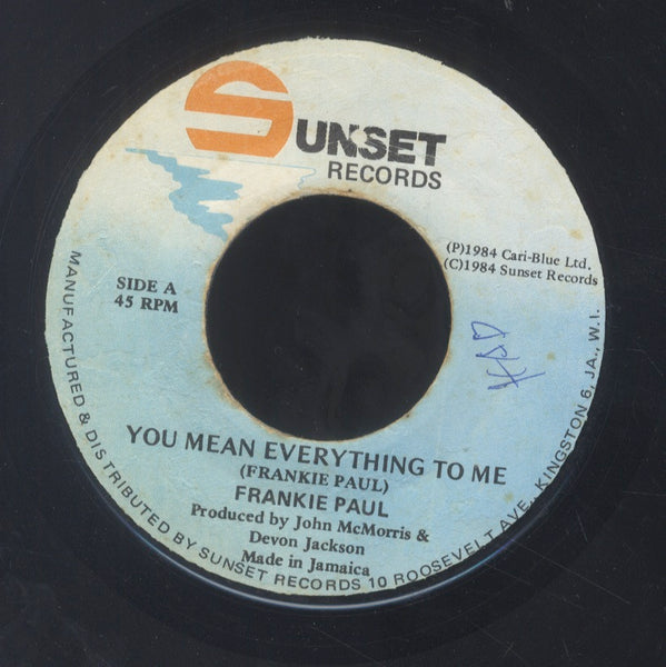 FRANKIE PAUL [You Mean Everything To Me]