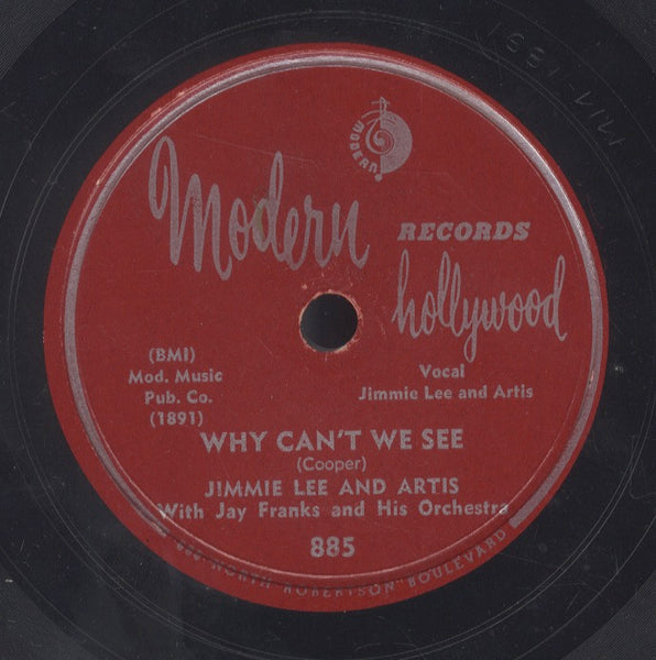 JIMMY LEE AND ARTIS WITH JAY FRANKS AND HIS ORCHESTRA [Let's Talk It Over Baby / Why Can't We See]