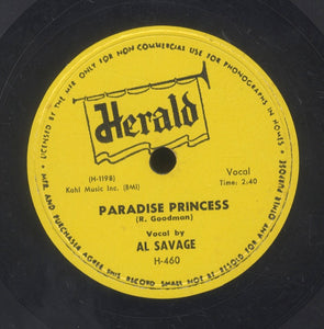 AL SAVAGE [Paradise Princess / My Sweetie's Gone]