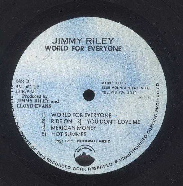 JIMMY RILEY [World For Everyone]