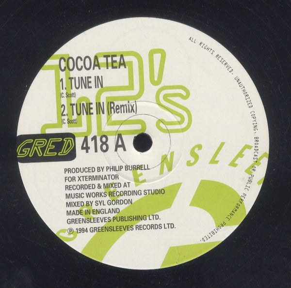 COCOA TEA [Tune In (7" Version / Remix ) / Tune In To Dis Riddim ( Version )]