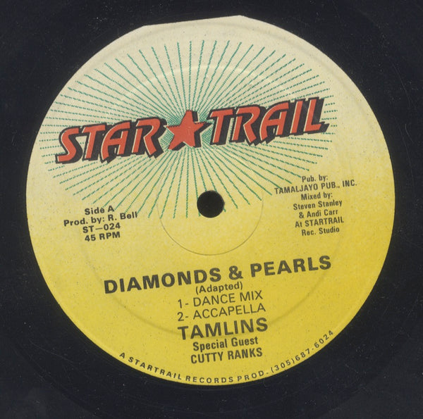 TAMLINS FEATURING CUTTY RANKS [Diamonds & Pearls ( Dance Mix / Accapella )]